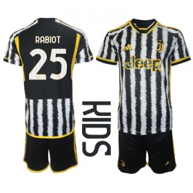 Juventus Adrien Rabiot #25 Hemmakläder Barn 2023-24 Kortärmad (+ Korta byxor)